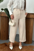 Pantalon a poche en Lin