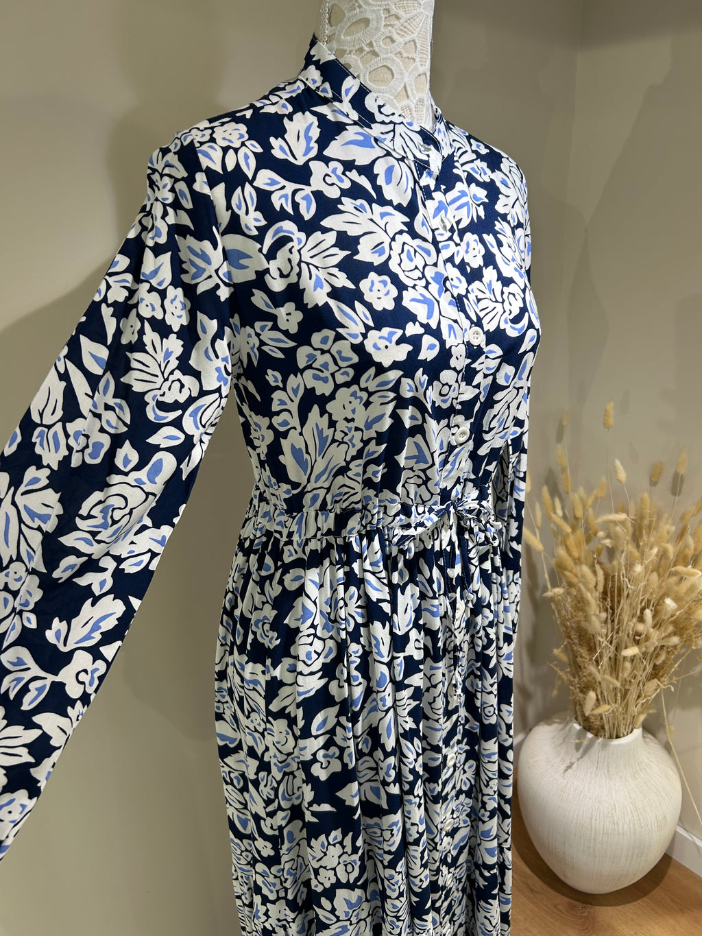 Robe Fluide Motifs à Fleurs