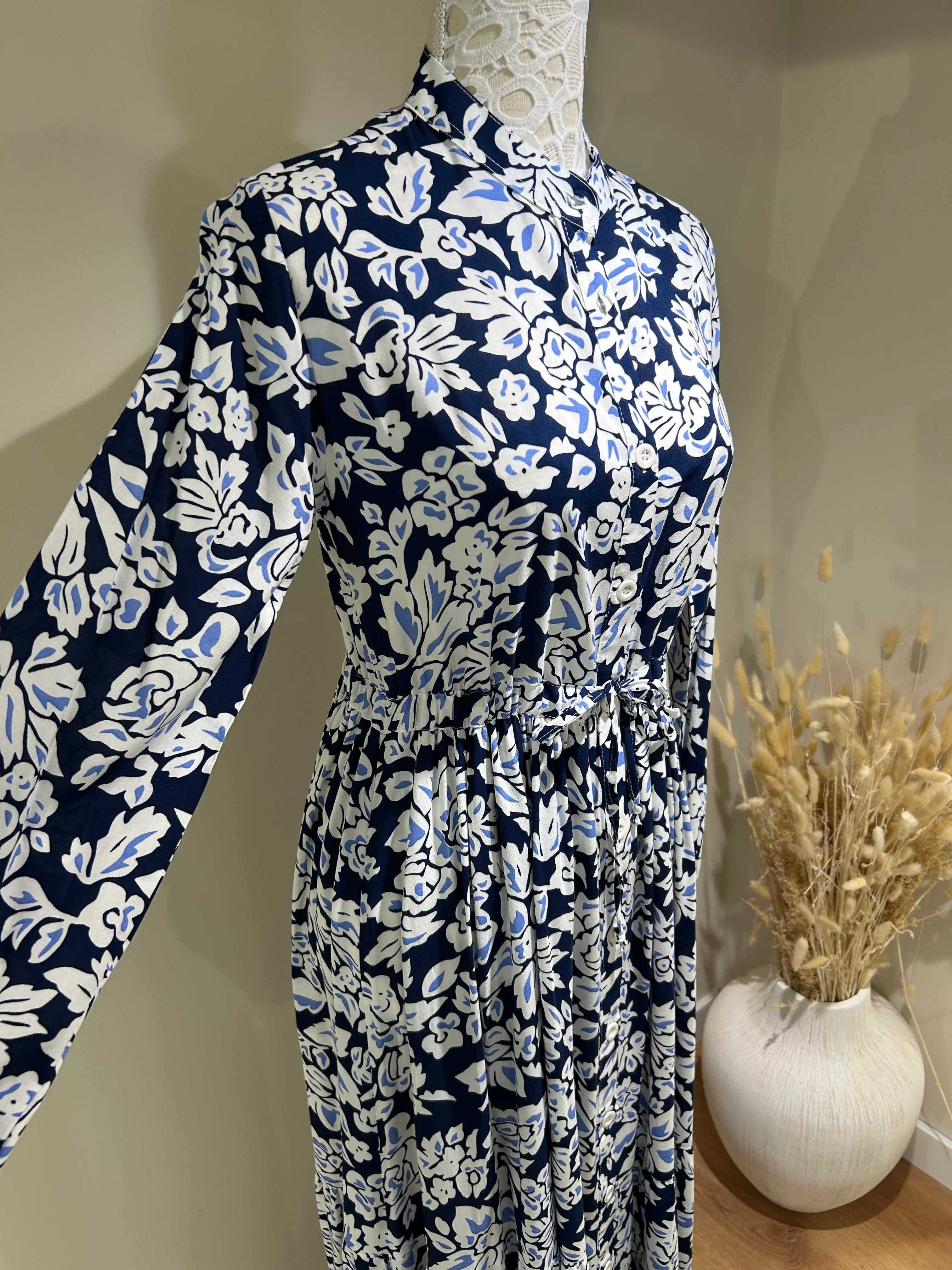 Robe Fluide Motifs à Fleurs