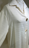 Robe à carreaux blanche
