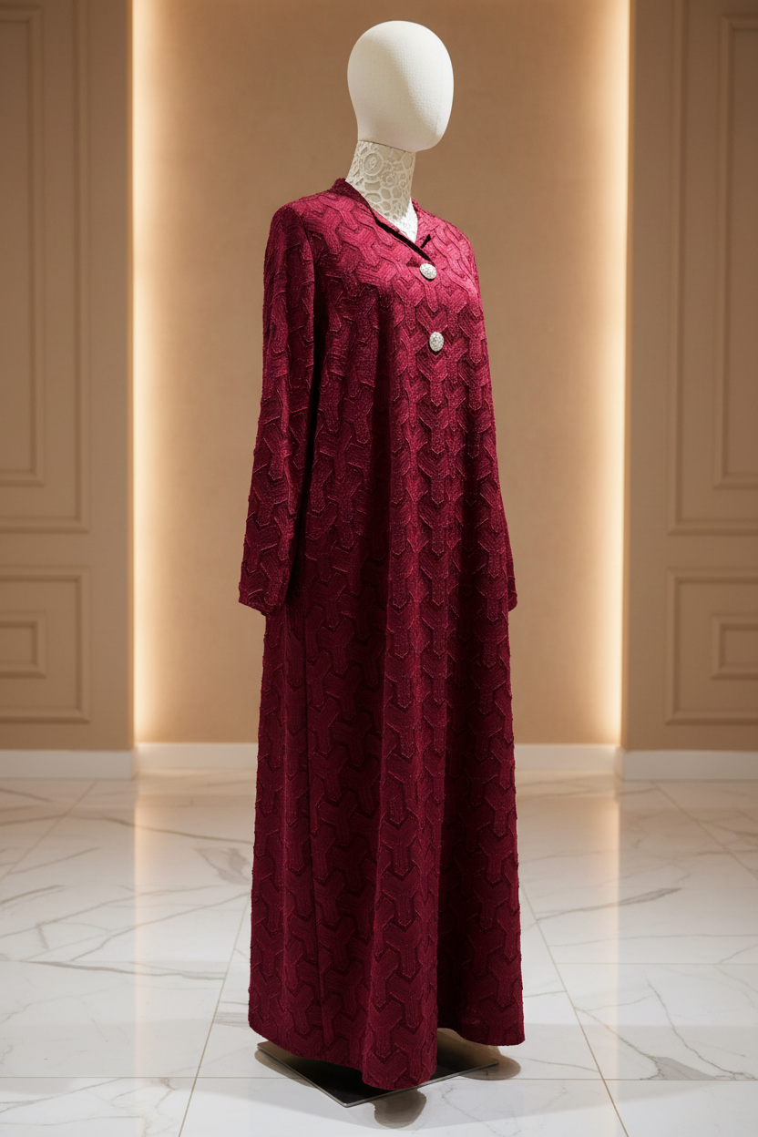 Robe col Y détail bouton dorée