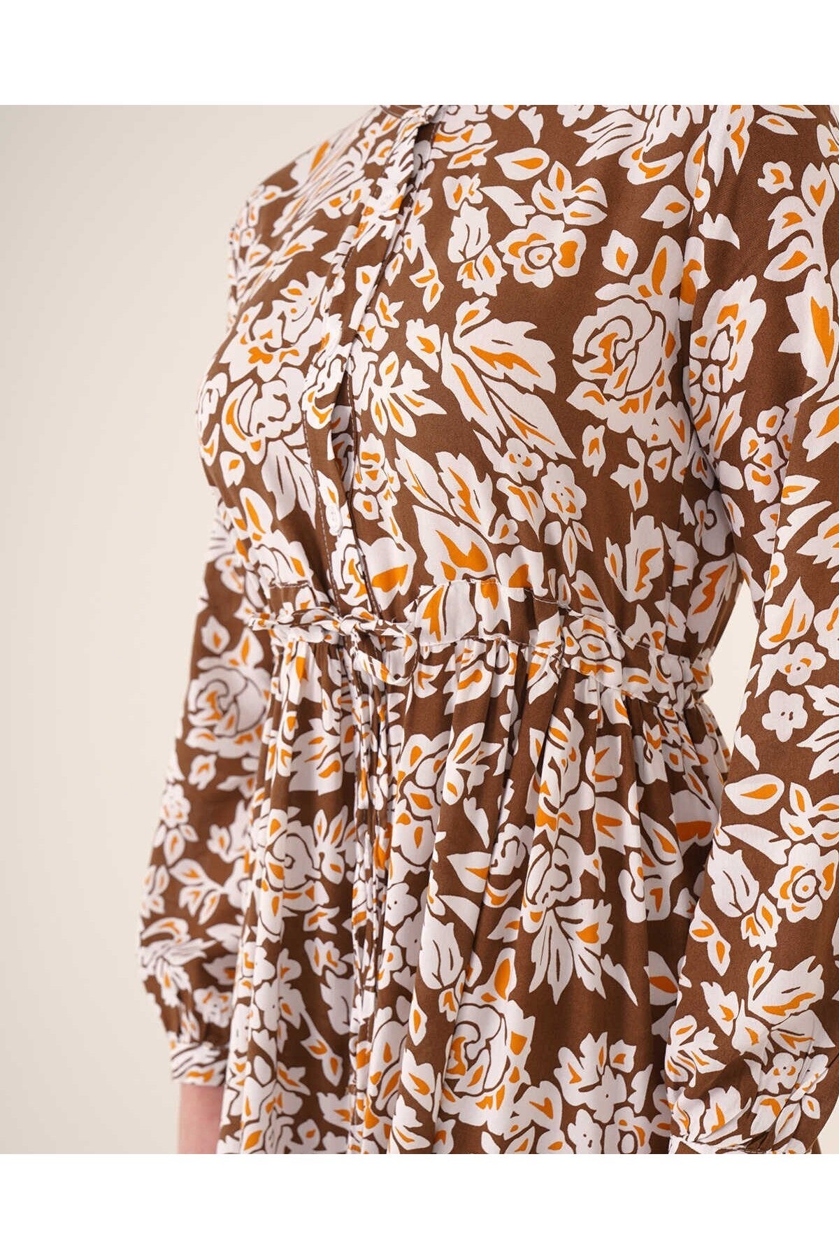 Robe Fluide Motifs à Fleurs