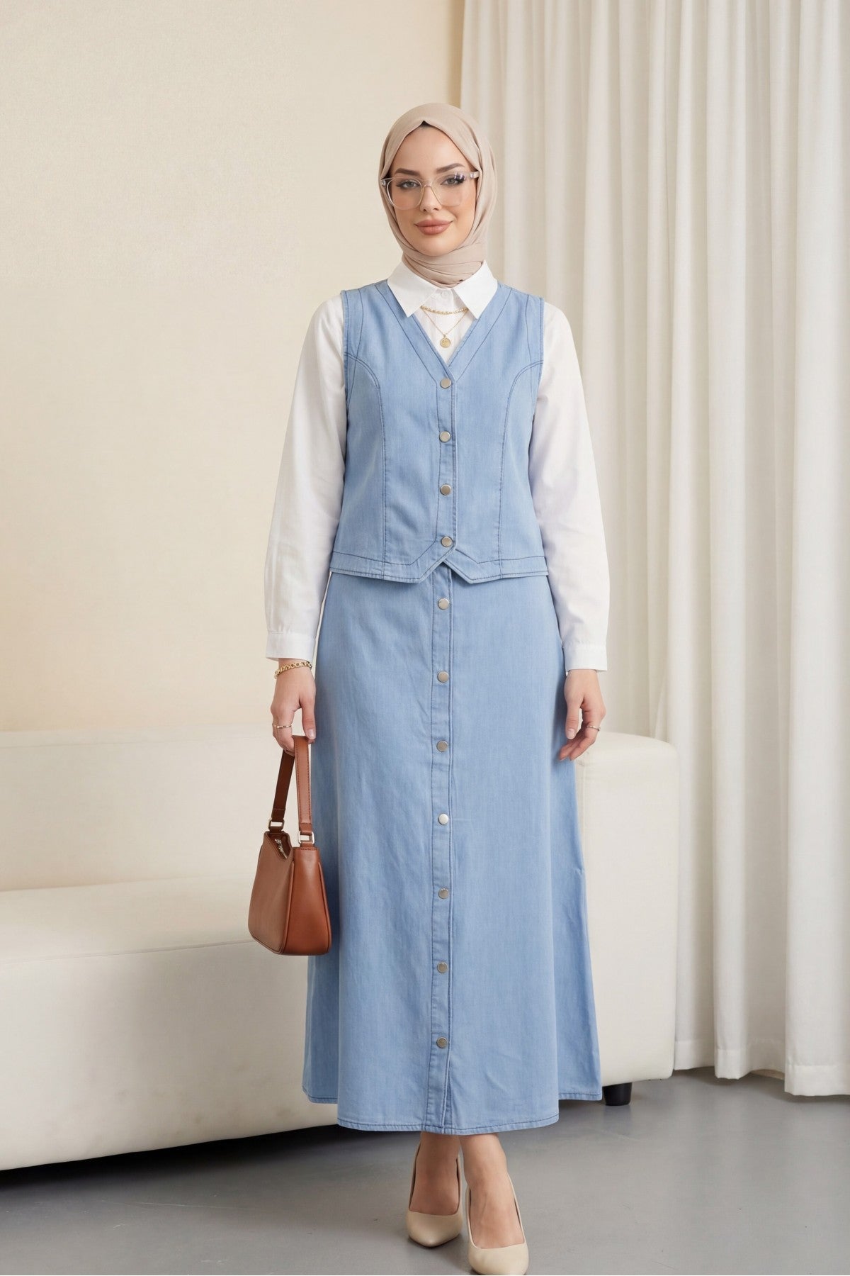 Ensemble jupe en jean
