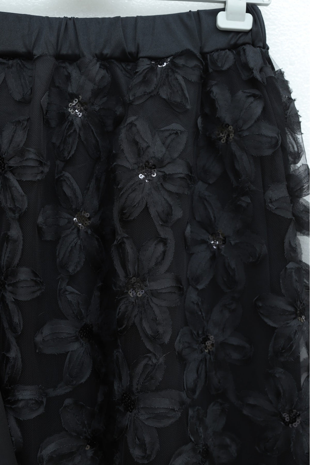 Ensemble jupe à fleur 3D