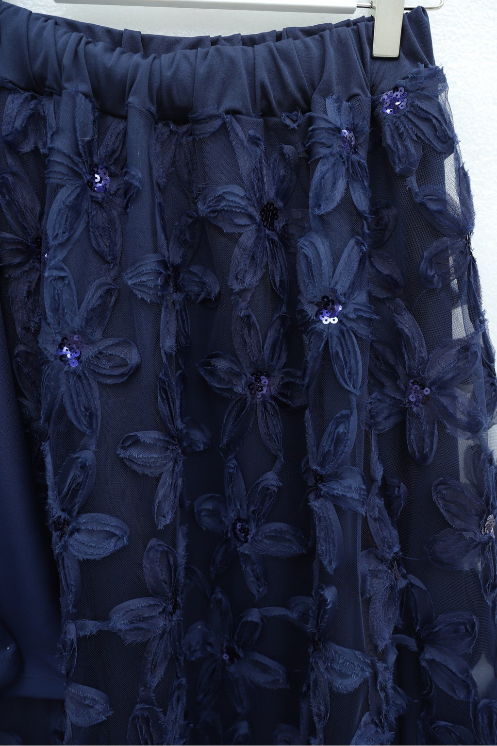 Ensemble jupe à fleur 3D