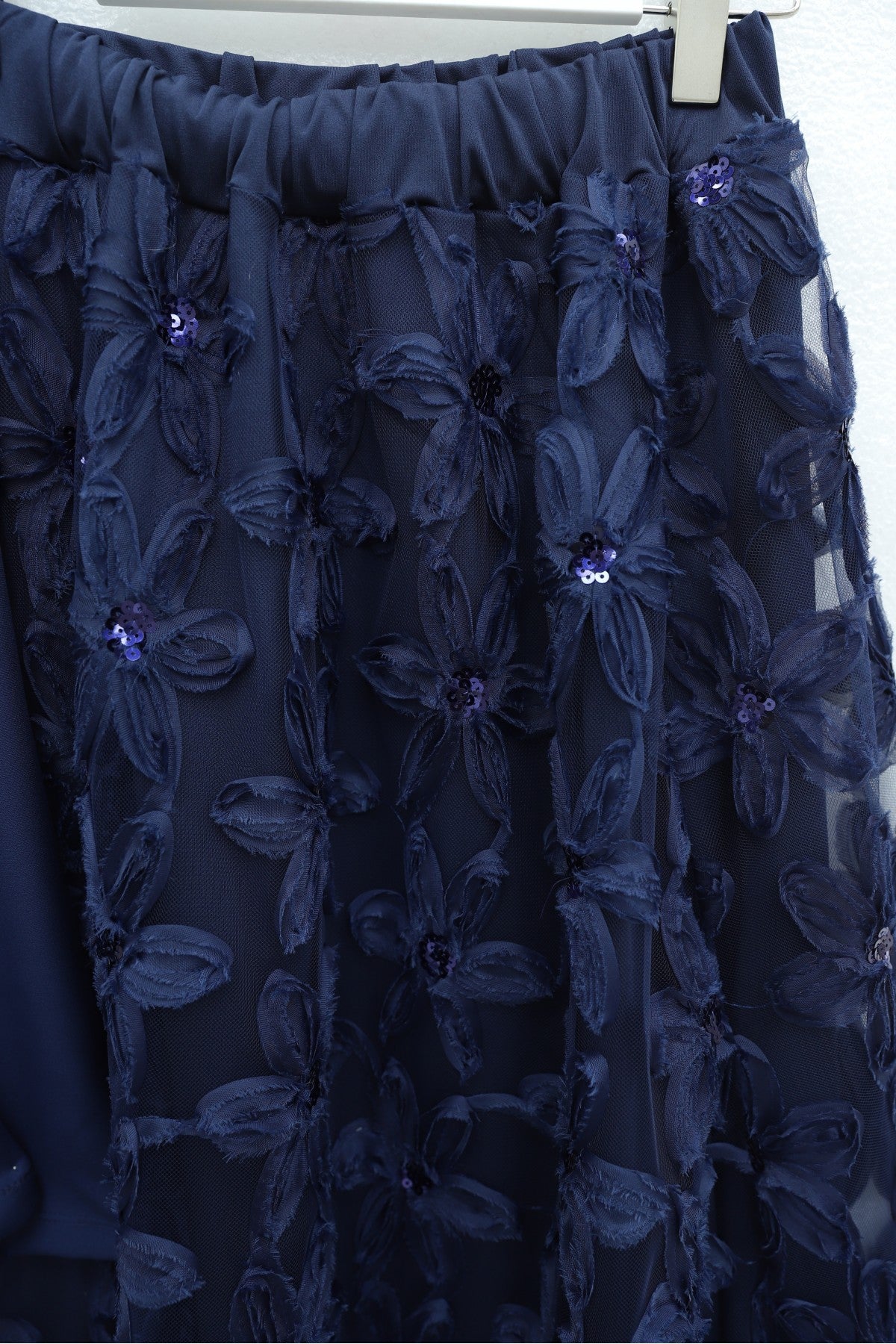 Ensemble jupe à fleur 3D