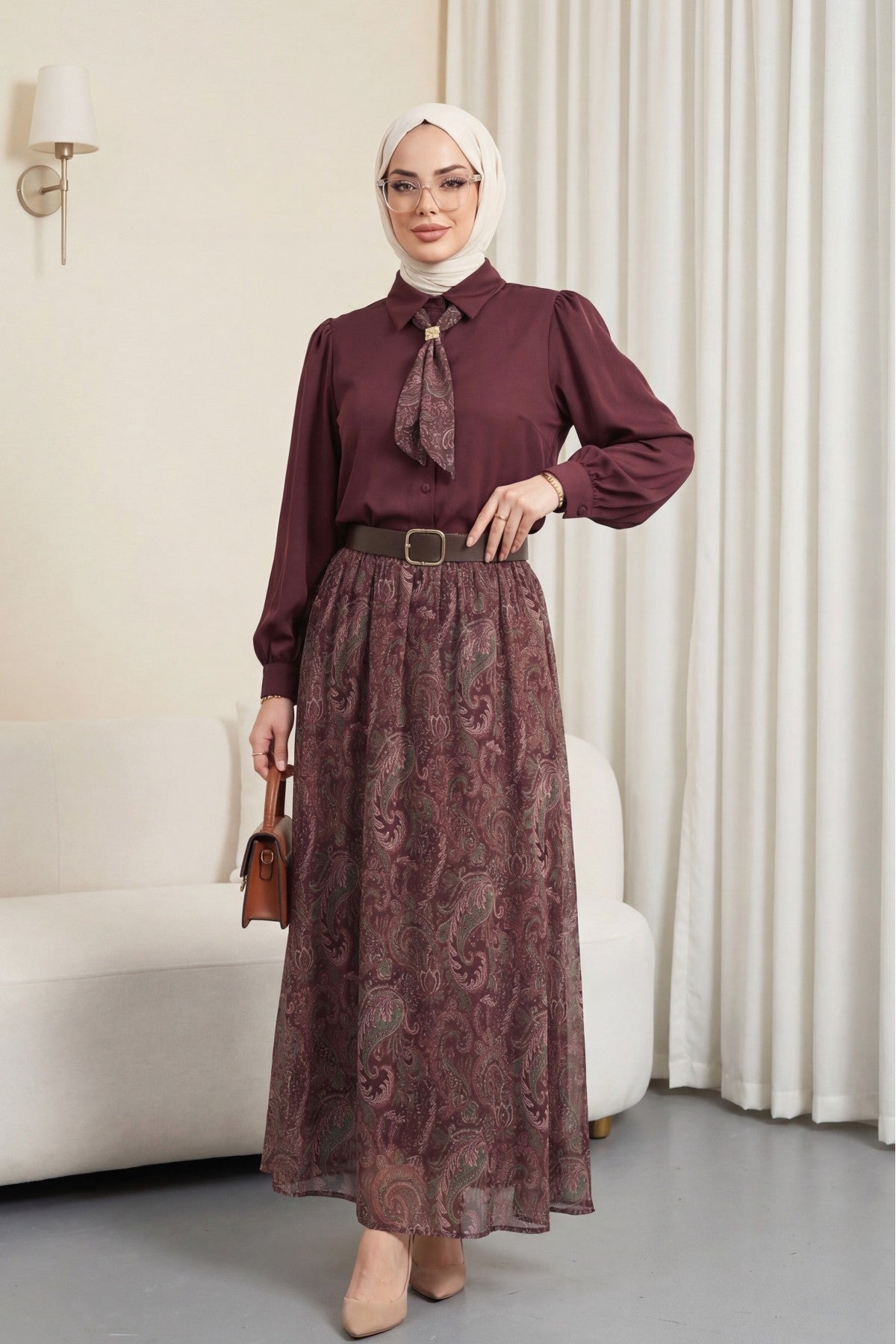 Ensemble jupe à motif Etnic