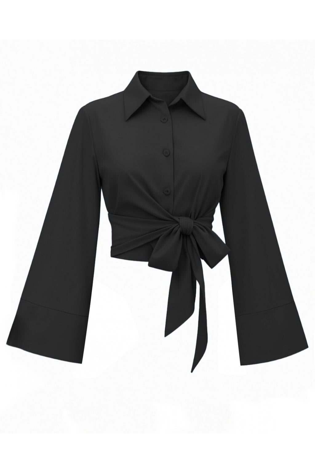 Chemise à taille nouée