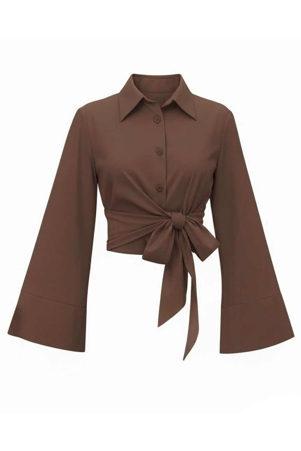 Chemise à taille nouée