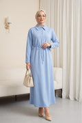 Robe en jersey avec lacets