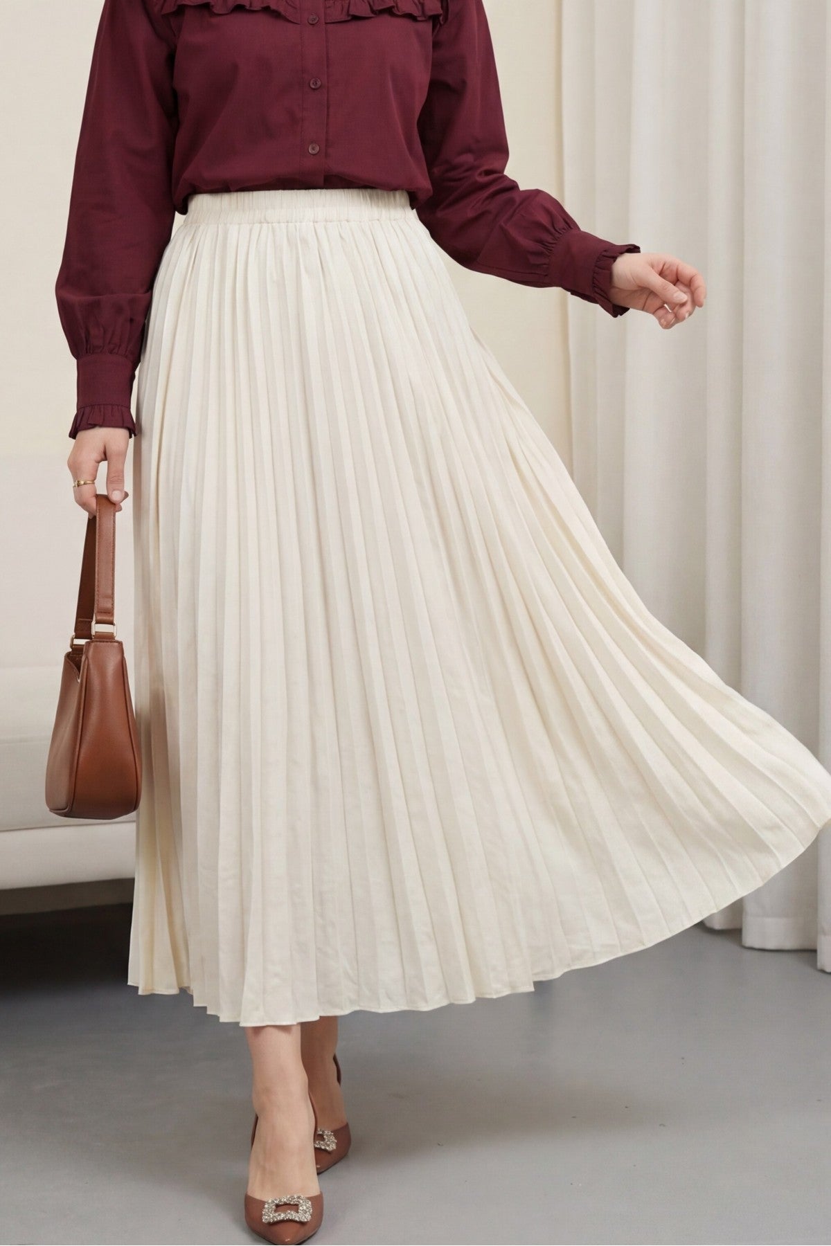 Jupe confortable fluide taille Elastique