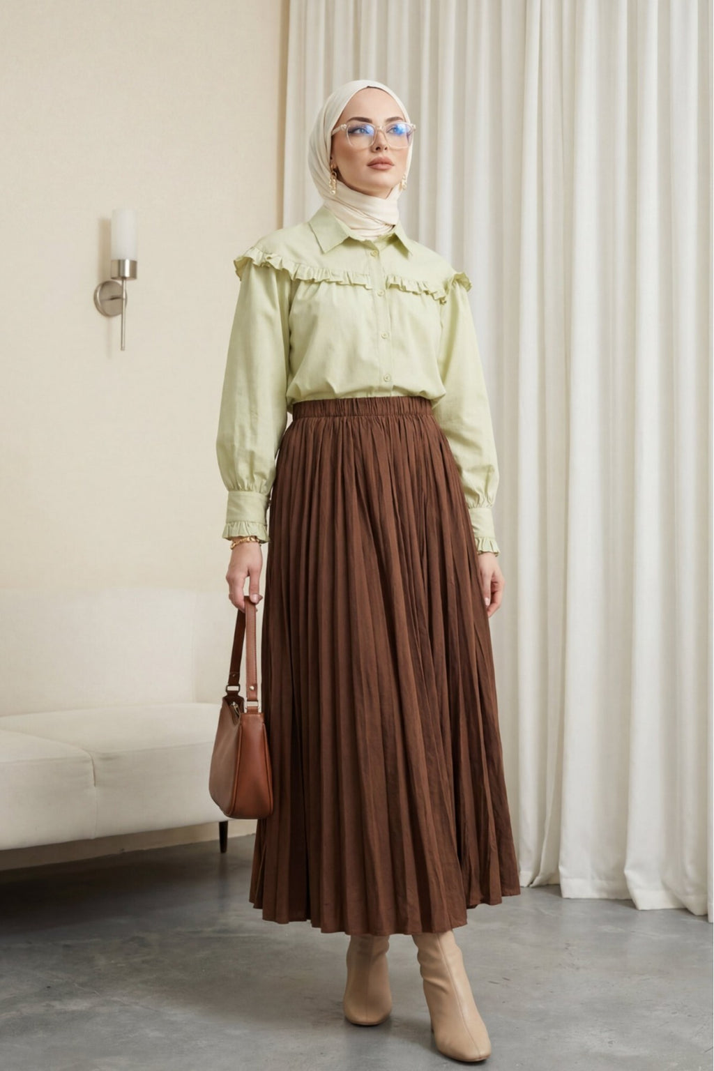 Jupe confortable fluide taille Elastique
