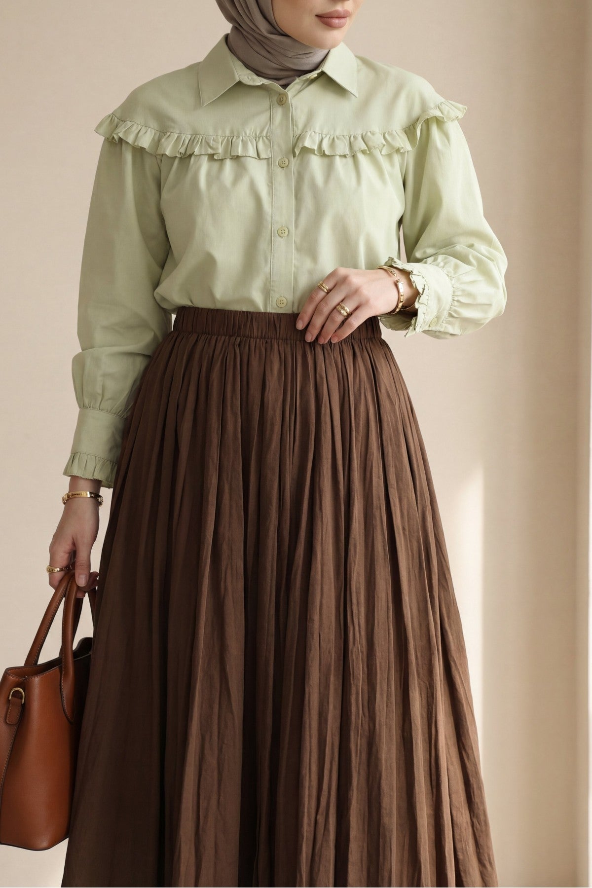 Jupe confortable fluide taille Elastique