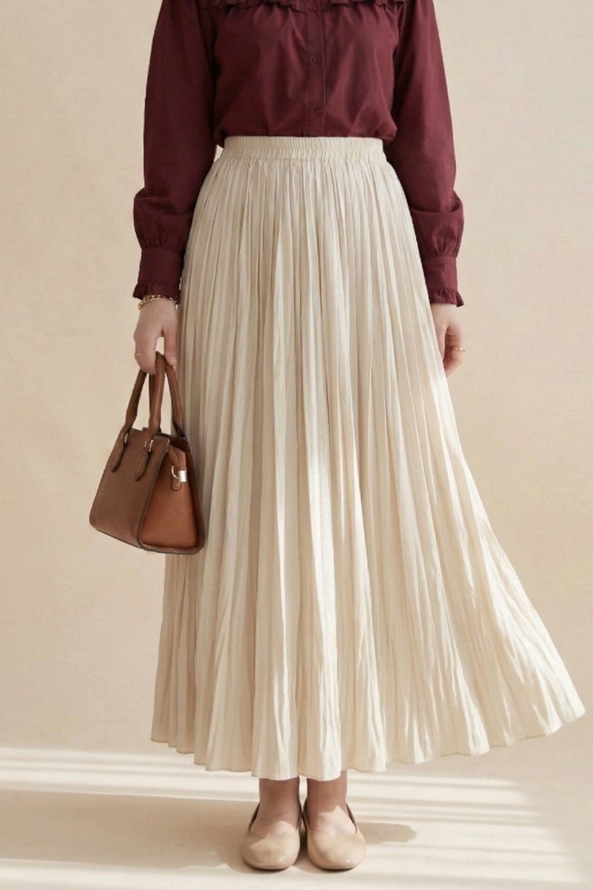 Jupe confortable fluide taille Elastique