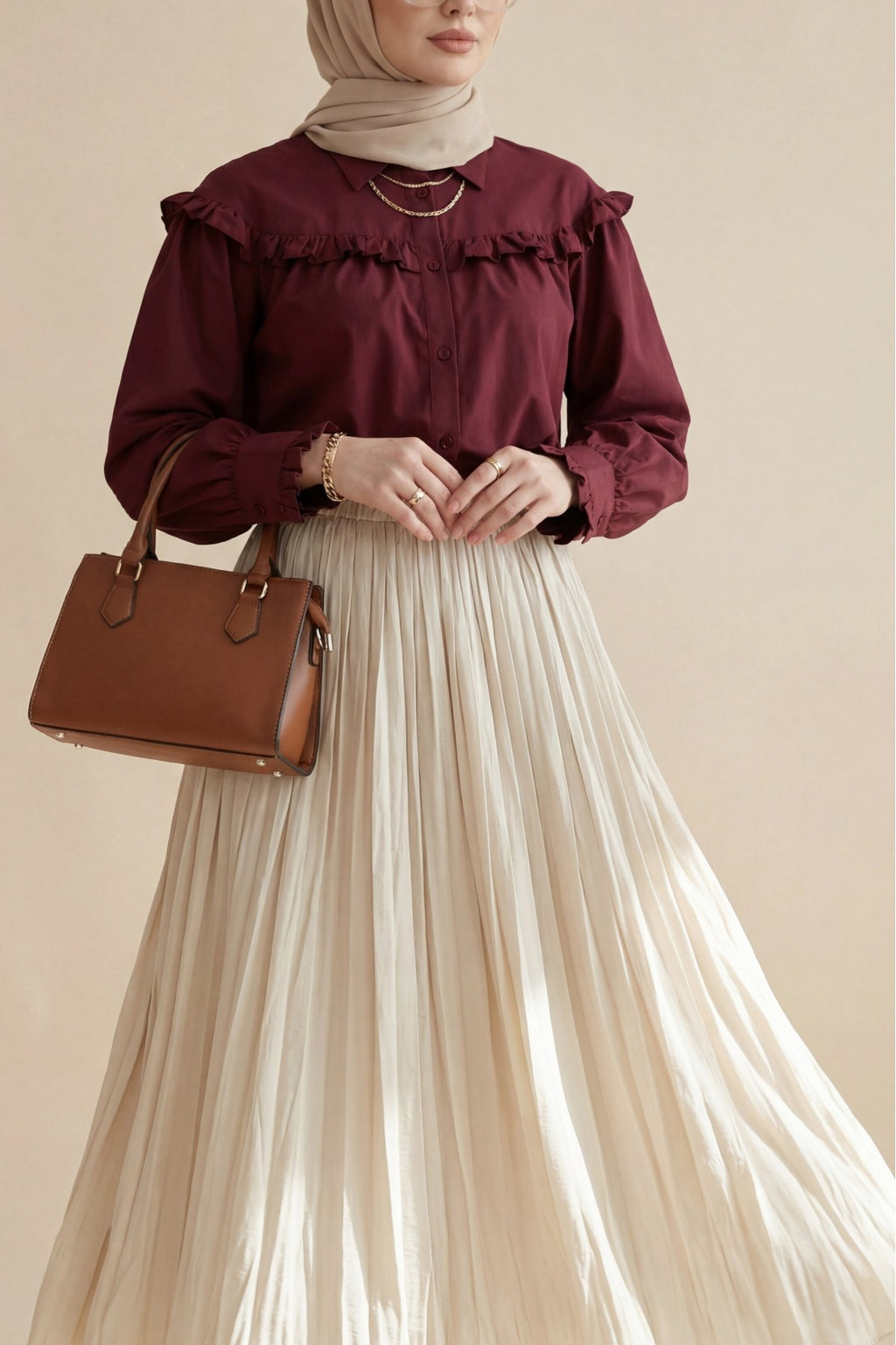 Jupe confortable fluide taille Elastique