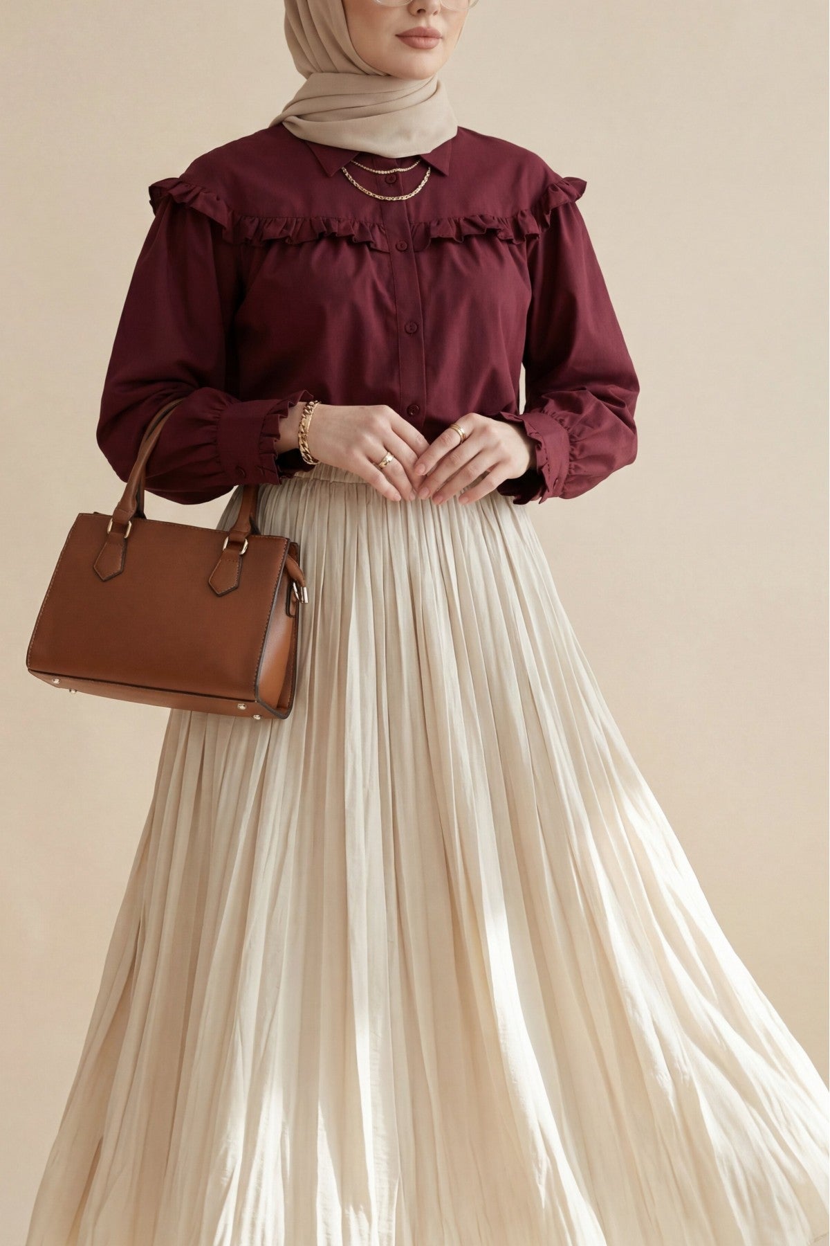 Jupe confortable fluide taille Elastique