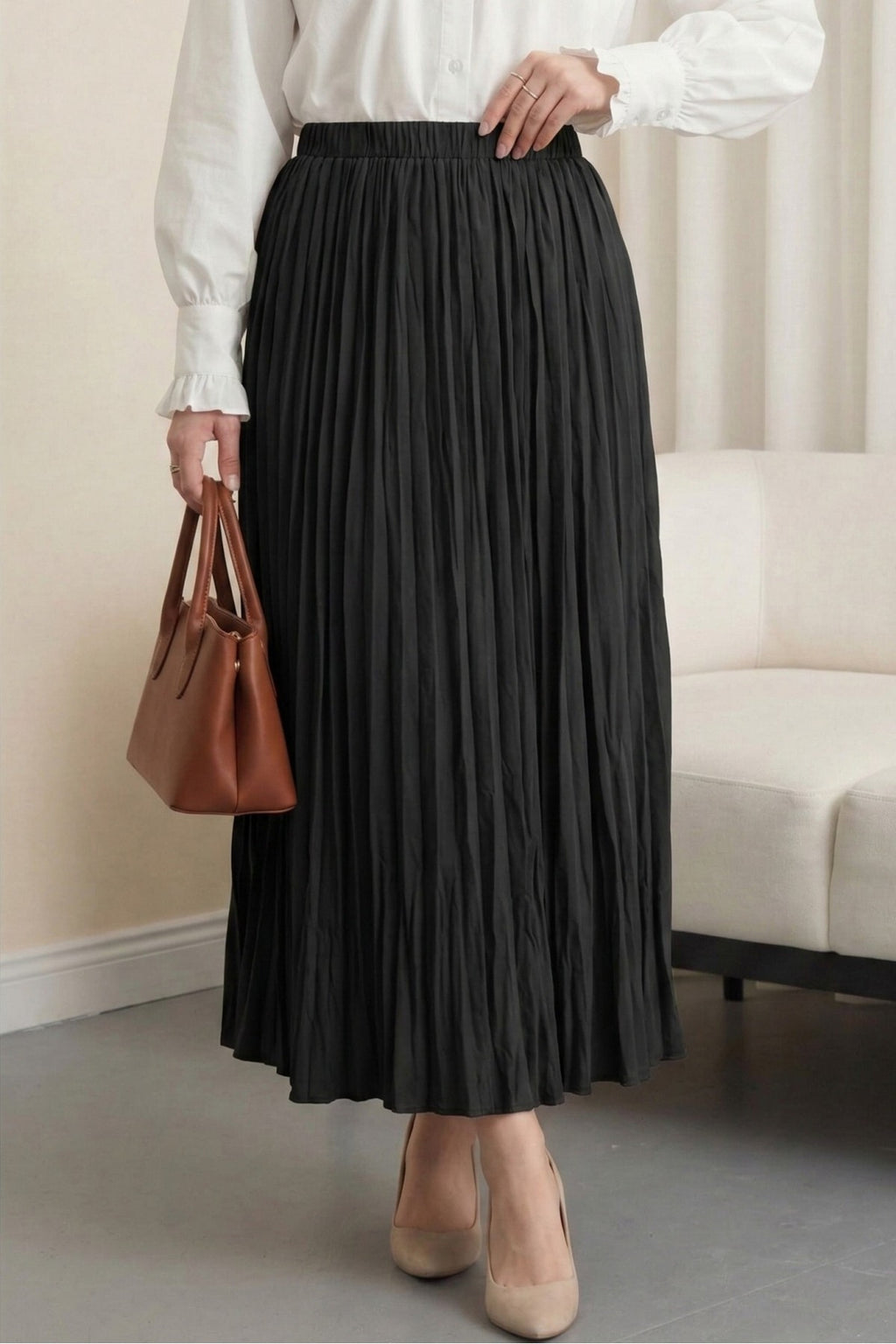 Jupe confortable fluide taille Elastique