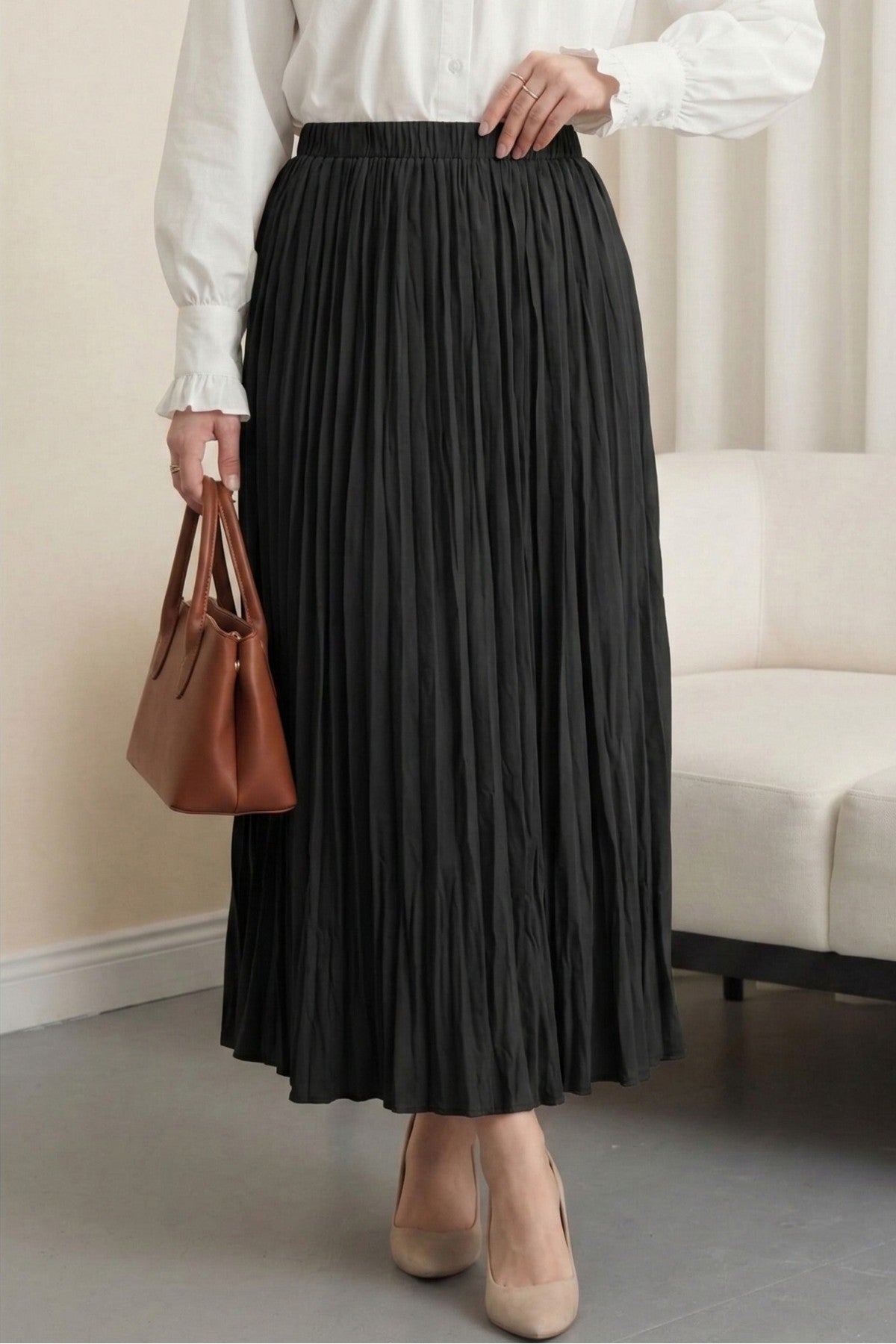 Jupe confortable fluide taille Elastique
