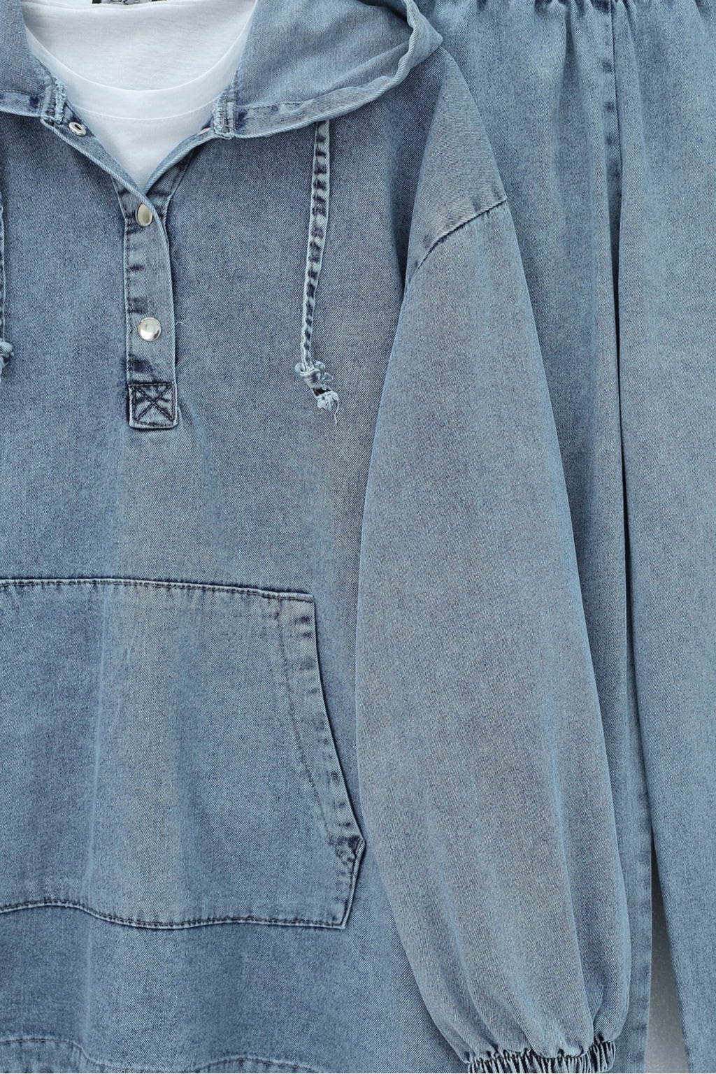Ensemble pantalon en jean poche kangourou
