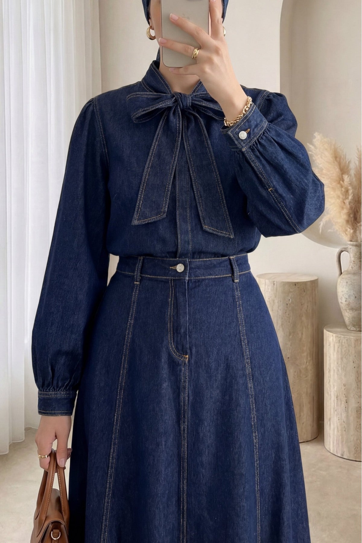 Ensemble jupe en jean