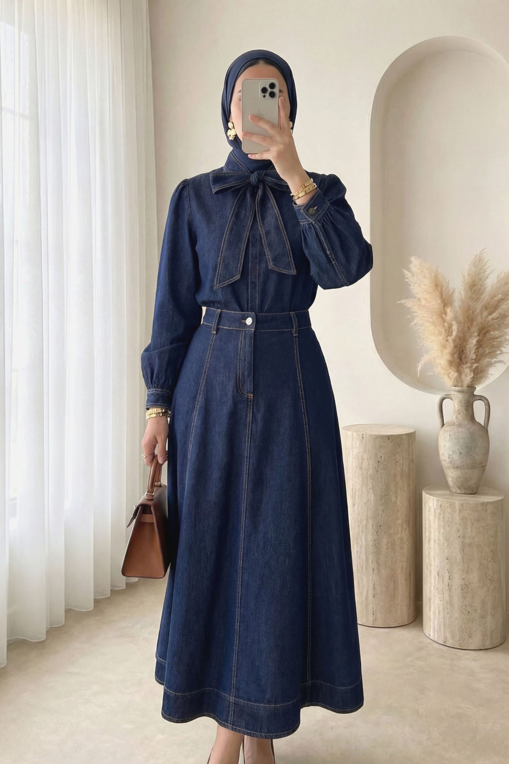 Ensemble jupe en jean