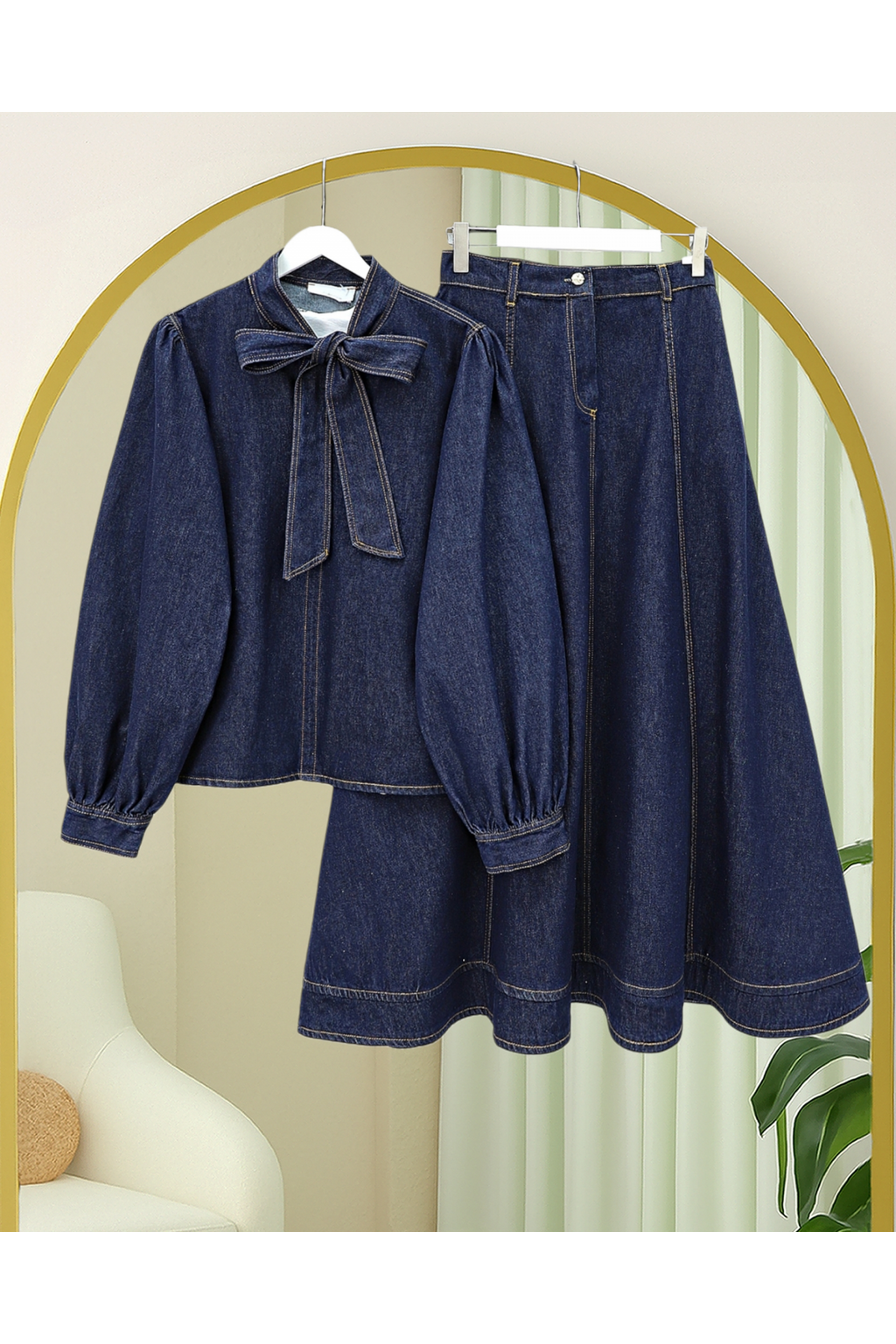 Ensemble jupe en jean