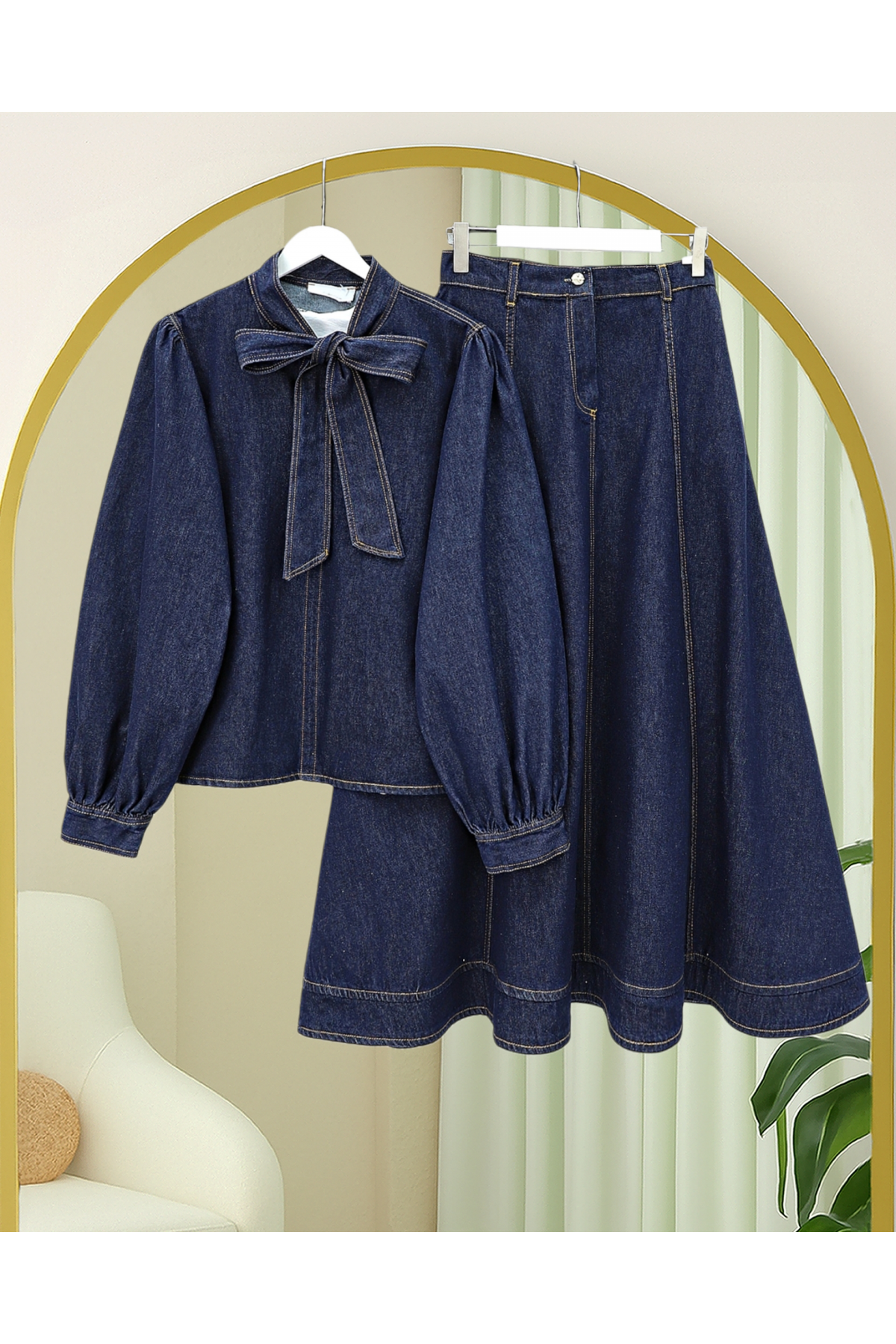 Ensemble jupe en jean