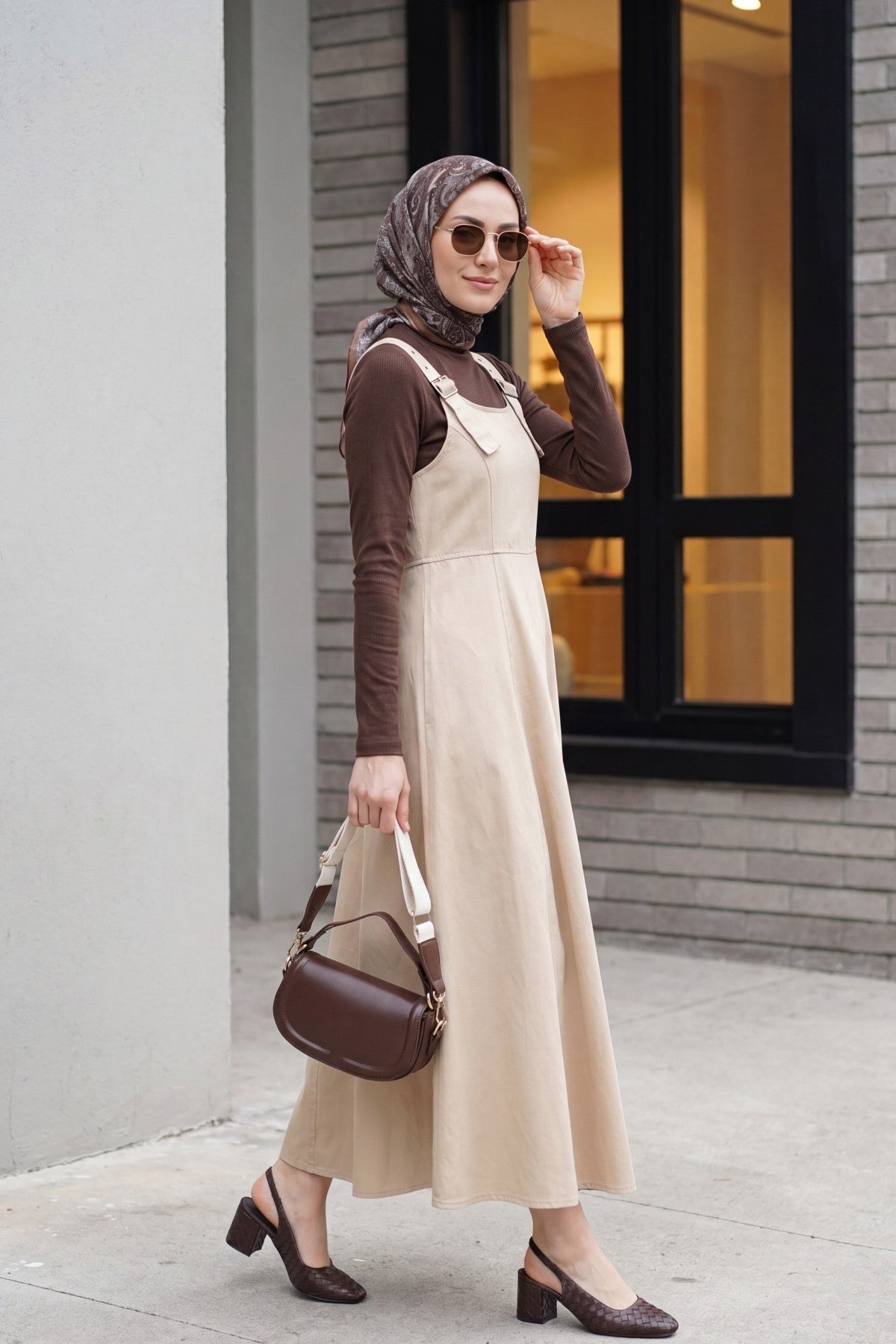 Robe à Bretelle Gabardine