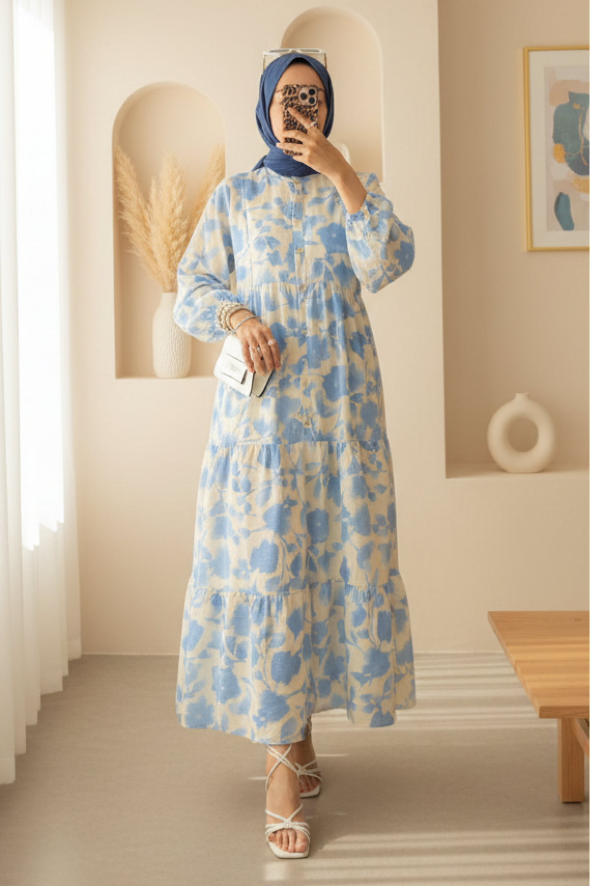 Robe Fleurie en Modal