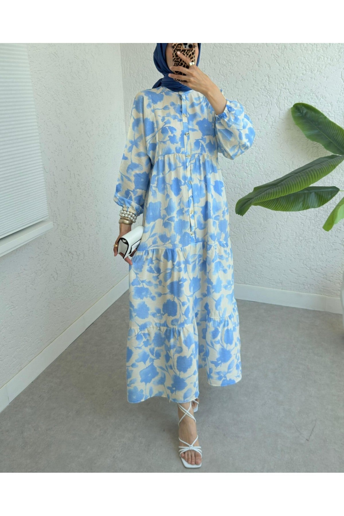 Robe Fleurie en Modal