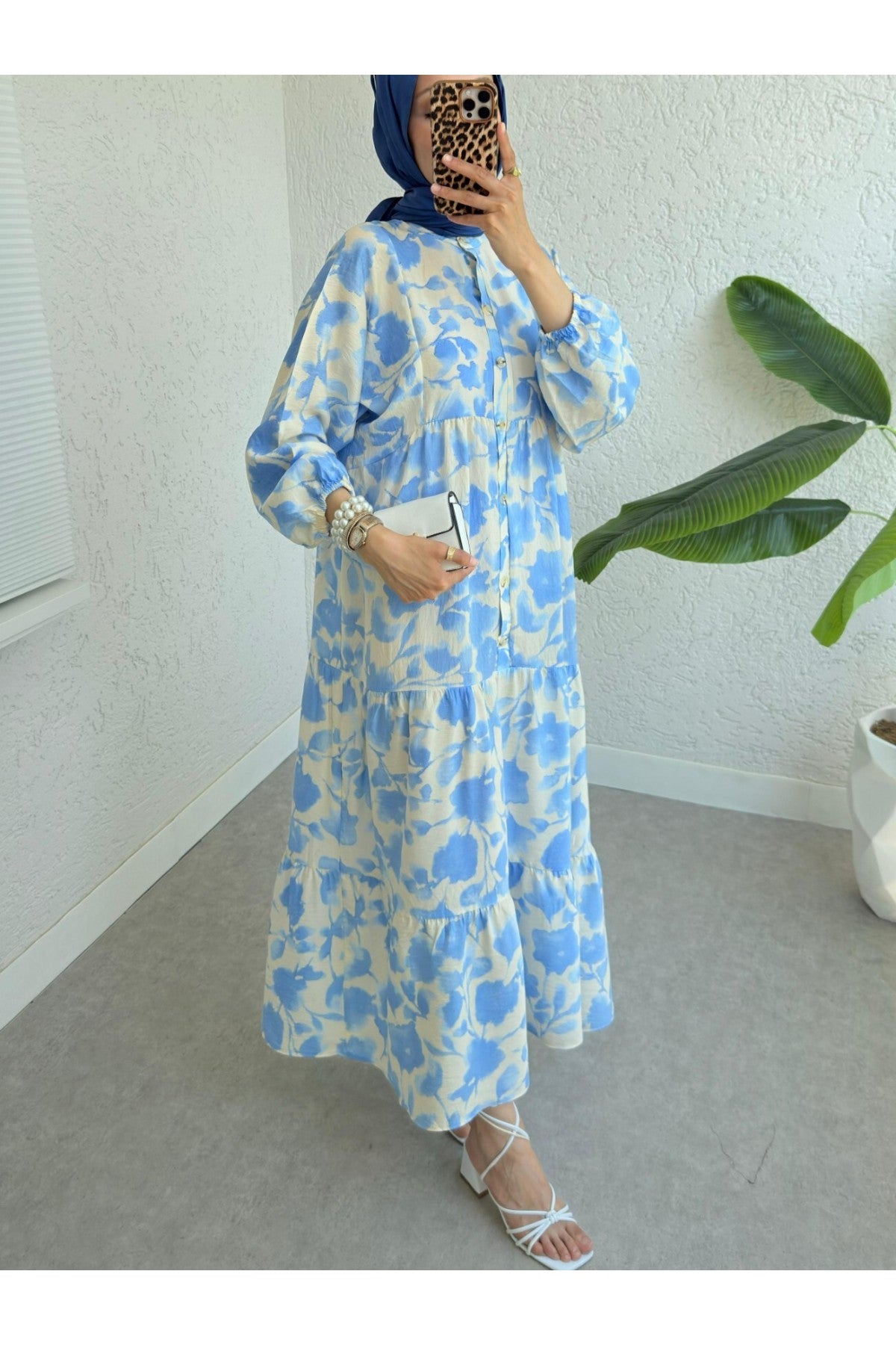 Robe Fleurie en Modal