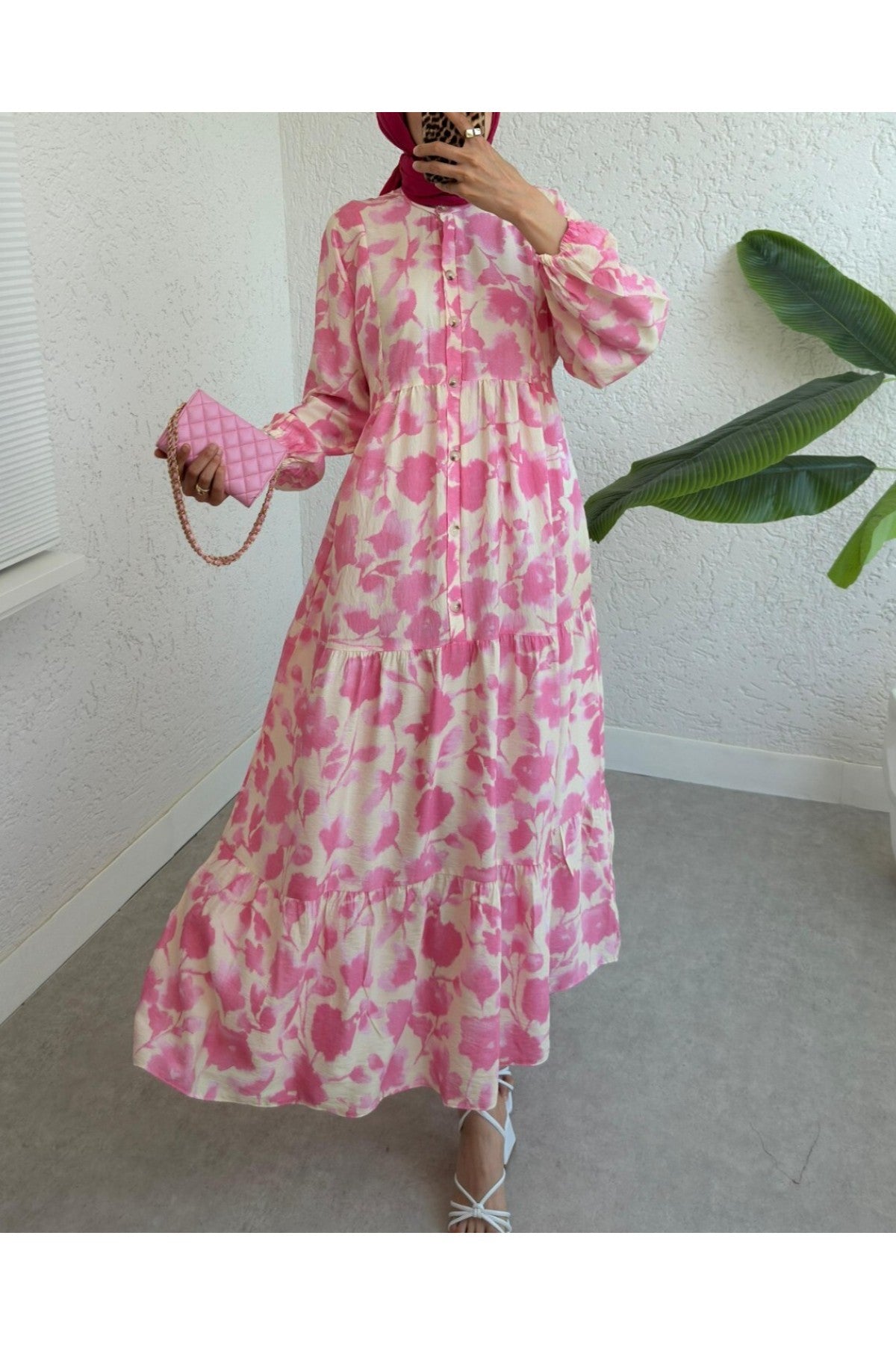 Robe Fleurie en Modal