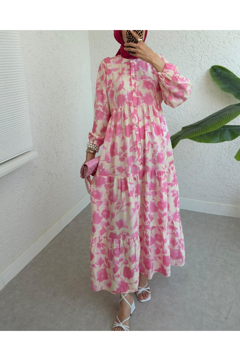 Robe Fleurie en Modal