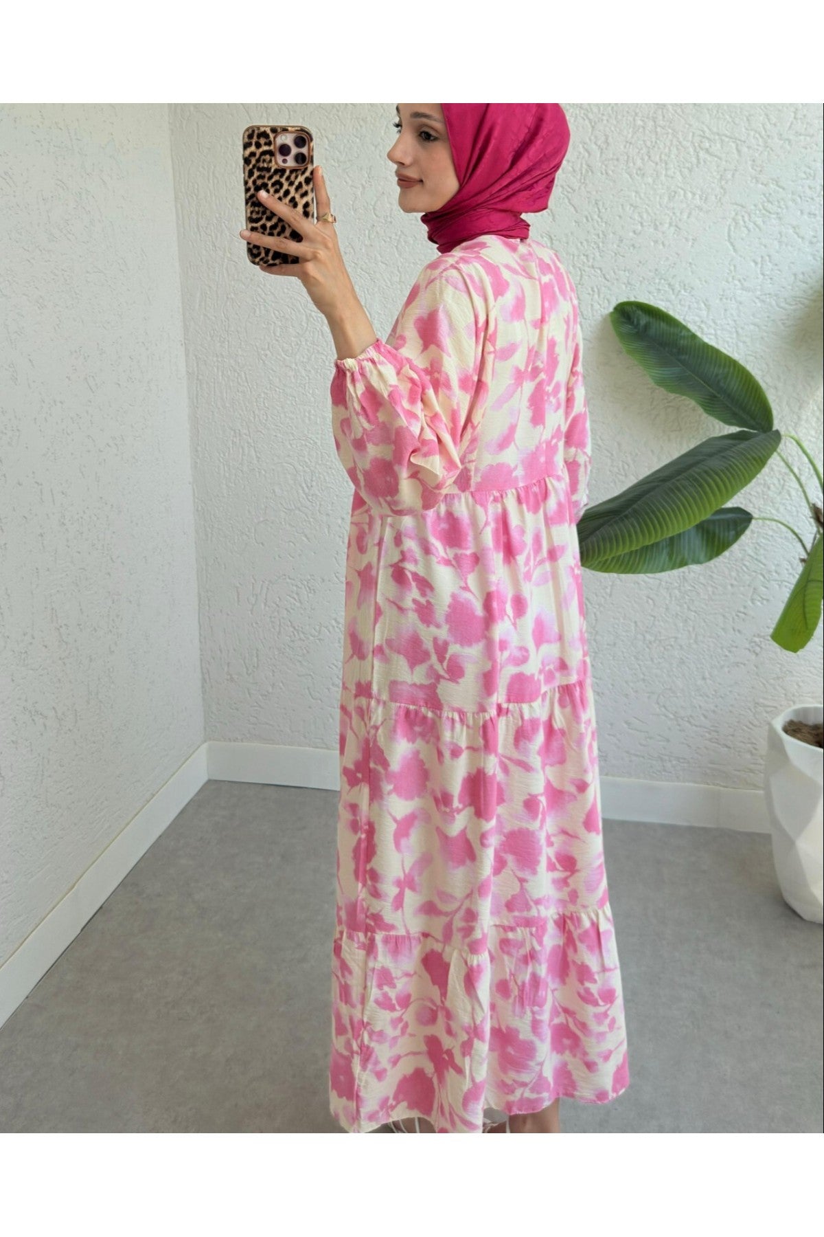Robe Fleurie en Modal