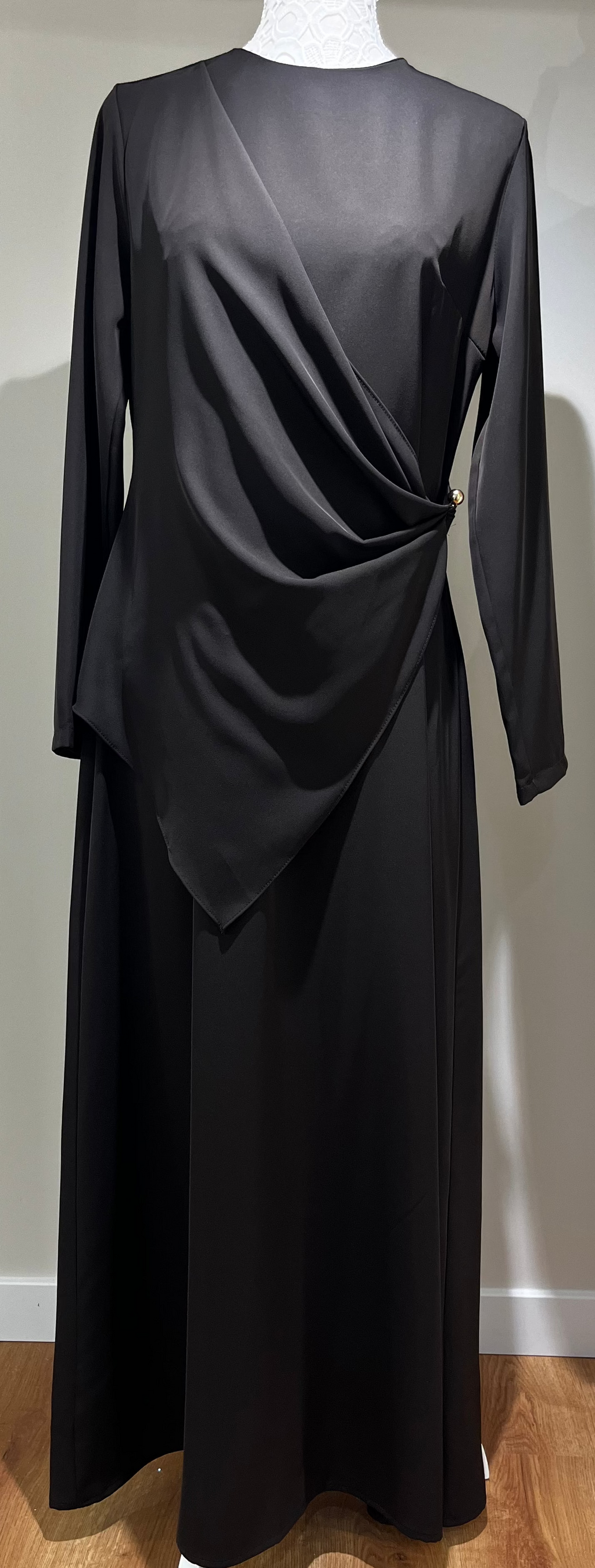 Robe de soirée tissus crêpe